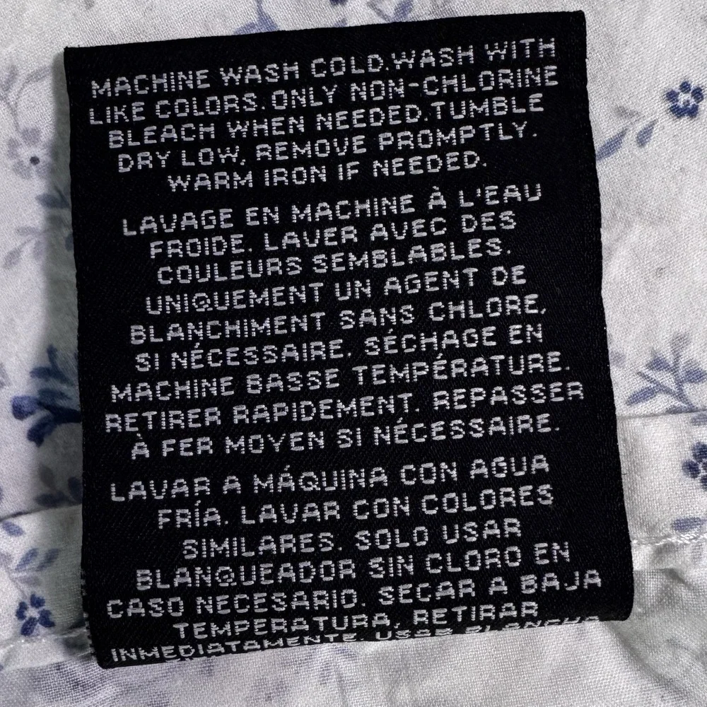 Ralph Lauren Daisy Cottage Chic Blue Floral Twin Fitted & Flat Sheets‎